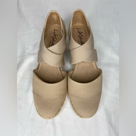 - life Stride Velocity Keaton taupe Wedge canvas 9.5W - Picture 9 of 13